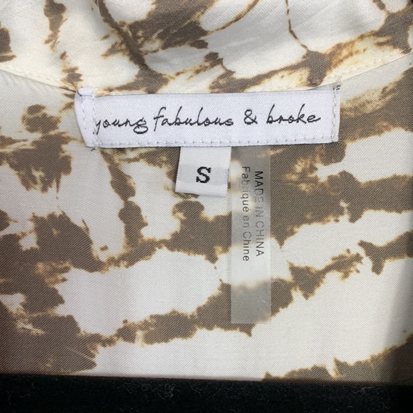 Young Fabulous and Broke Truman Short Sleeve Jumpsuit Size Small - Picture 13 of 16